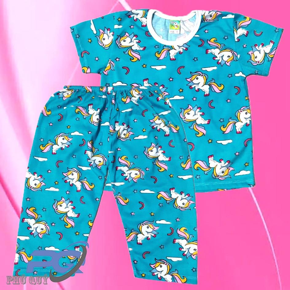 Đồ Bộ Sát Nách Cổ Tròn Thun Cotton cho Bé