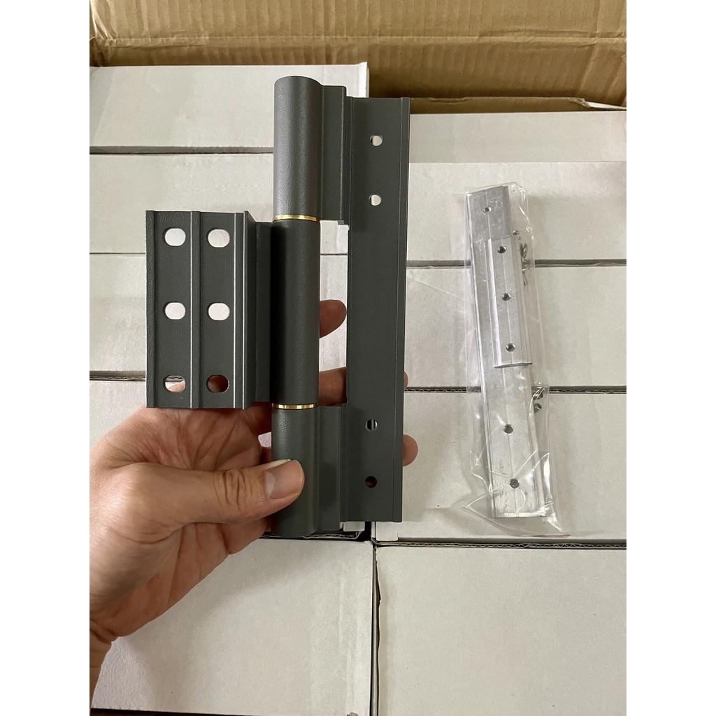 Bản lề 4D 20cm xám đậm dùng cho cửa nhôm XingFa