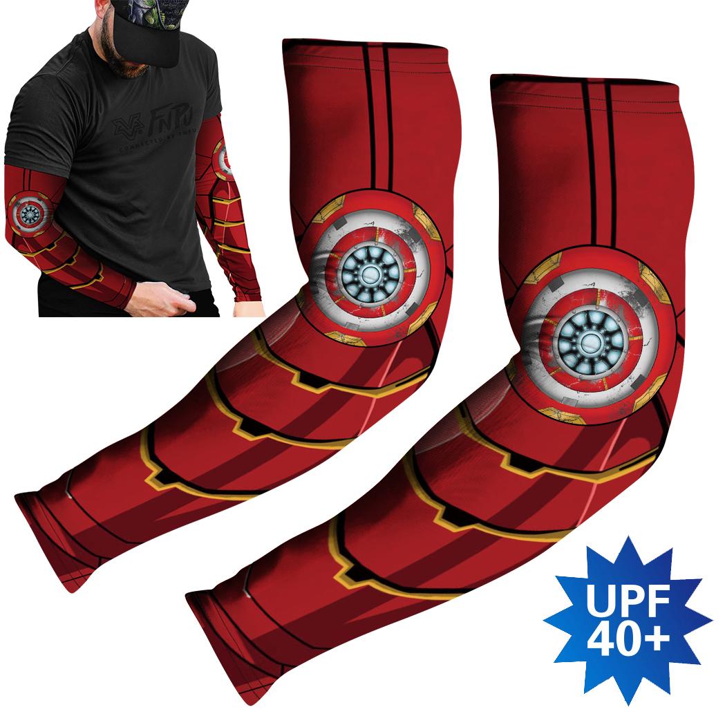 2pcs/cặp tay áo xe đạp thể thao chống chống nắng chống nắng UPF Nèn nén chạy bóng rổ bóng rổ tay áo câu cá bóng rổ Color: HA210058 Size: L/XL