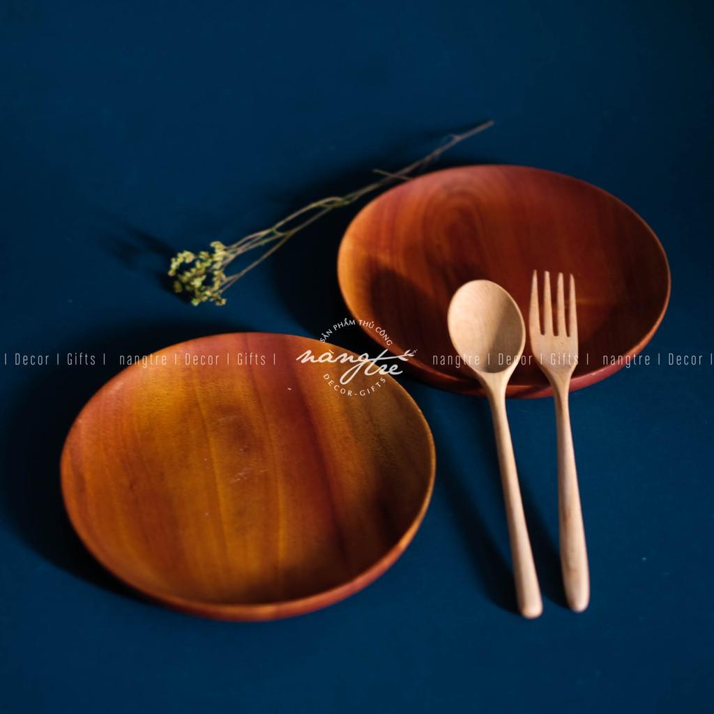 COMBO 3 DĨA GỖ TỰ NHIÊN ĐỰNG THỨC ĂN - TRANG TRÍ DECOR