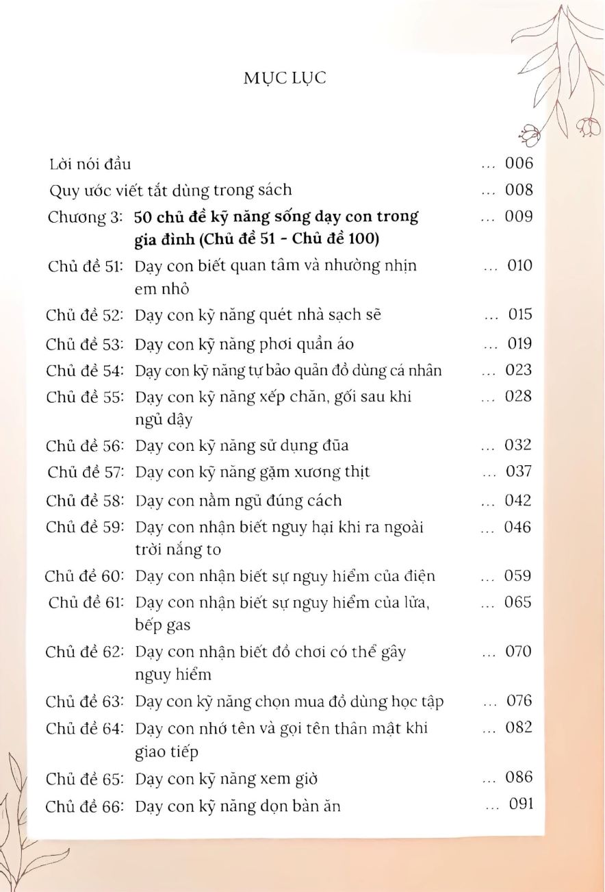 100 Kỹ Năng Sống Dạy Con Trong Gia Đình (Con Từ 3 Đến 10 Tuổi) - HA