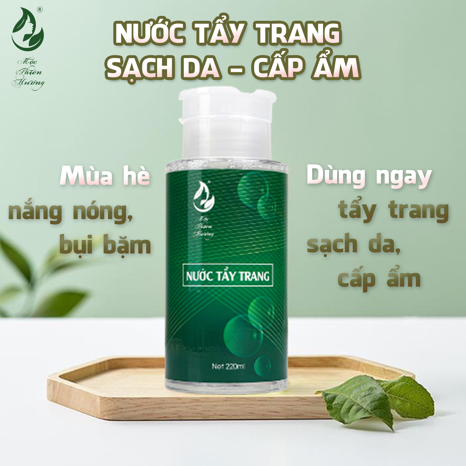 Nước Tẩy Trang Làm Sạch Sâu, Kiềm Nhờn Mộc Thiên Hương 220ml