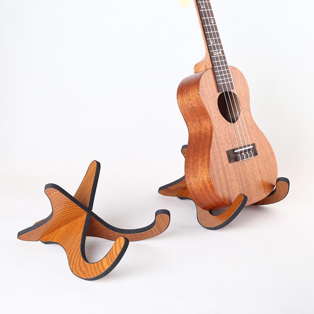 Wooden Ukulele Stand Holder For Violin Mandolin Banjo Instrument Accessories