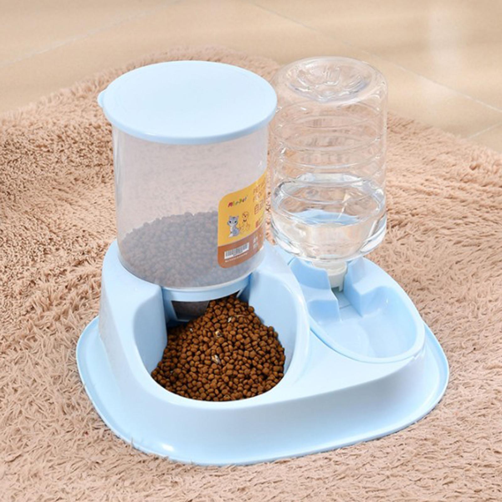 Automatic Feeder Small Medium Large Pets Automatic Food Feeder Waterer, Travel Supply Feeder and Water Dispenser for Dogs Cats Pets Animals