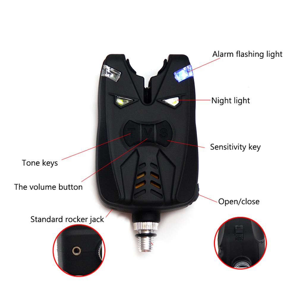 Đèn LED báo hiệu cá cắn câu không đây với loa công suất lớn, thuận tiện khi sử dụng