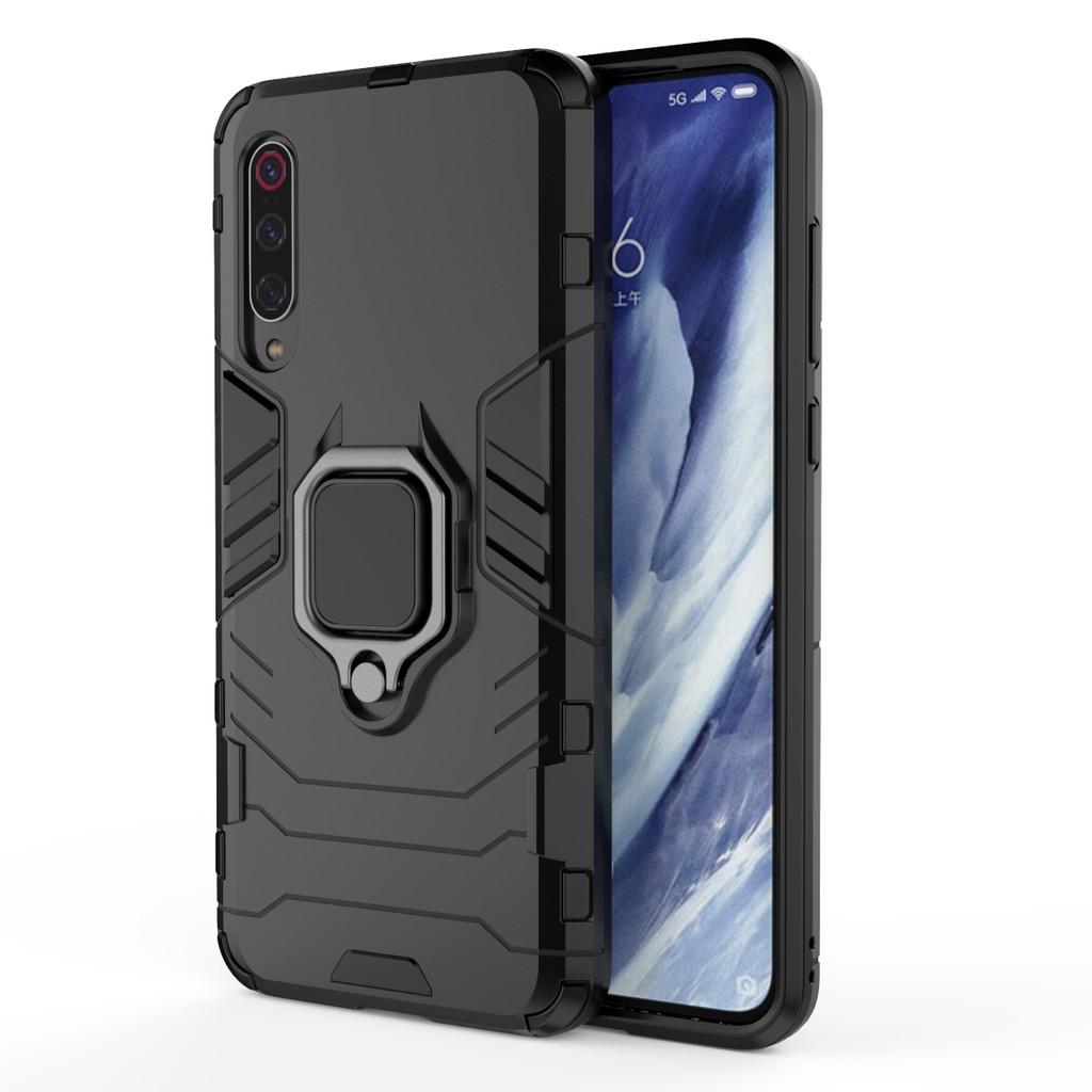 Ốp lưng cho Xiaomi Mi 9 Pro iron man chống sốc kèm nhẫn xoay chống xem video bảo vệ camera