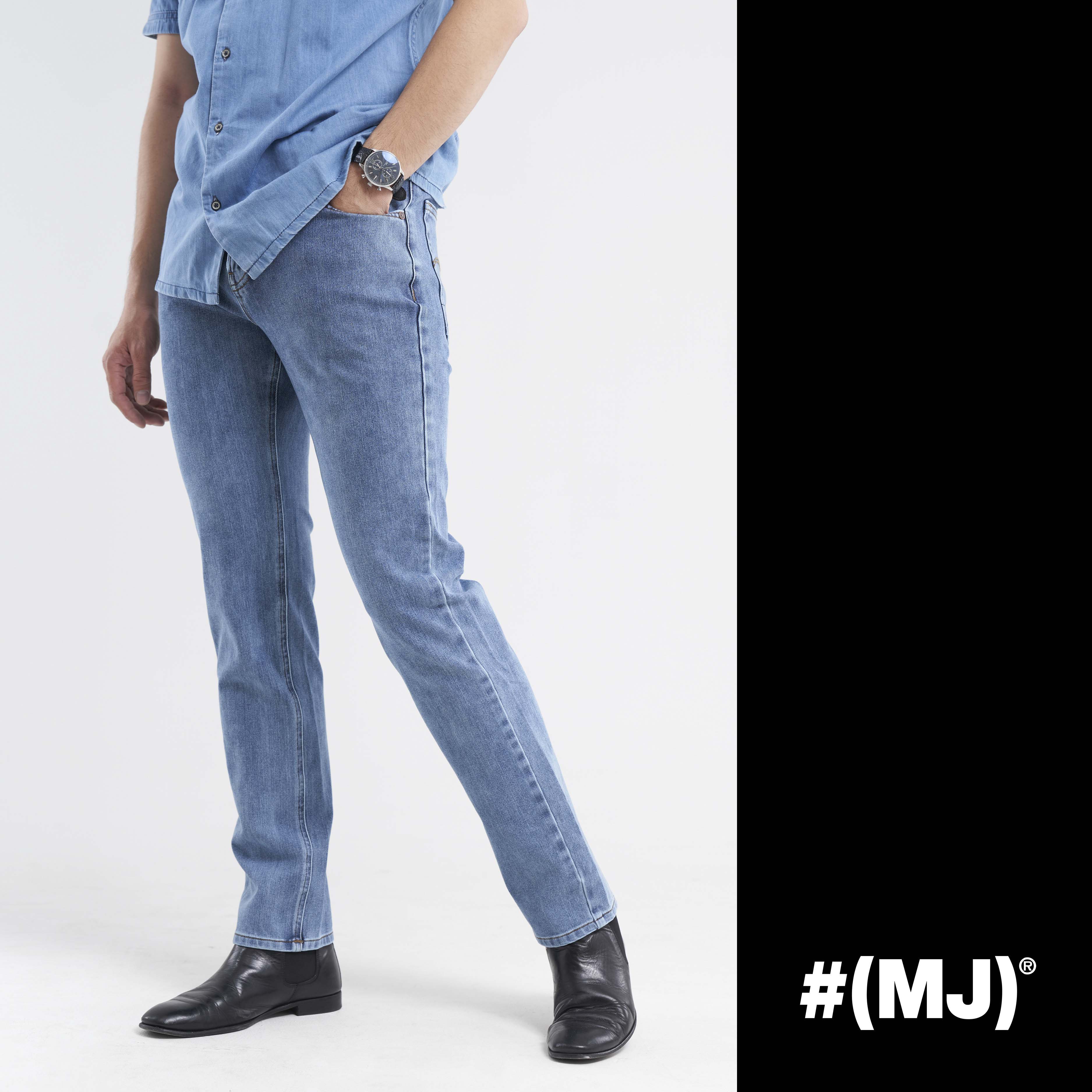 Quần jeans nam ống suông MESSI MJB0106
