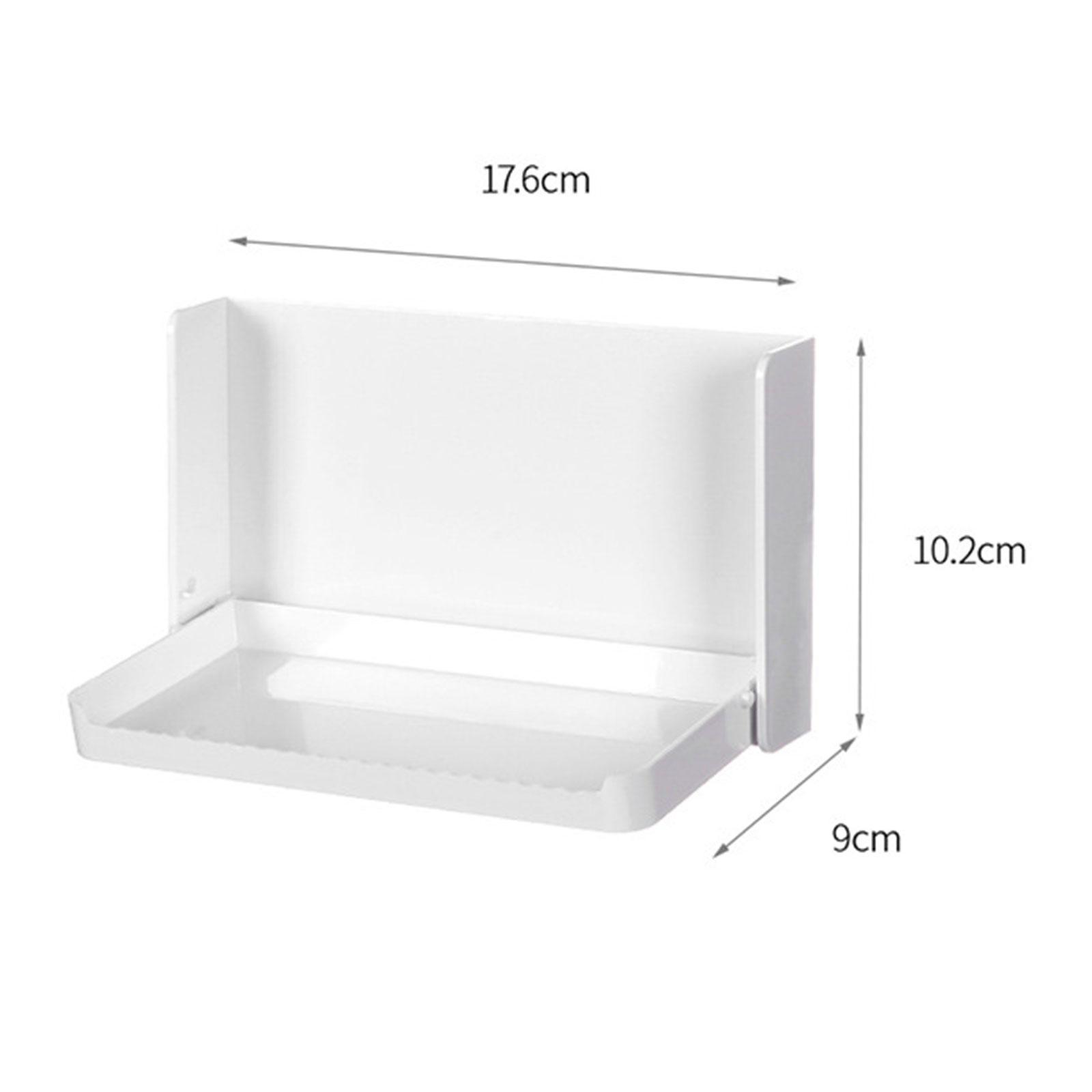 Foldable Wall Shelf Floating Shelves Small No Drill Bathroom Shelf Collapsible Bracket for Bathroom Toilet Laundry Room