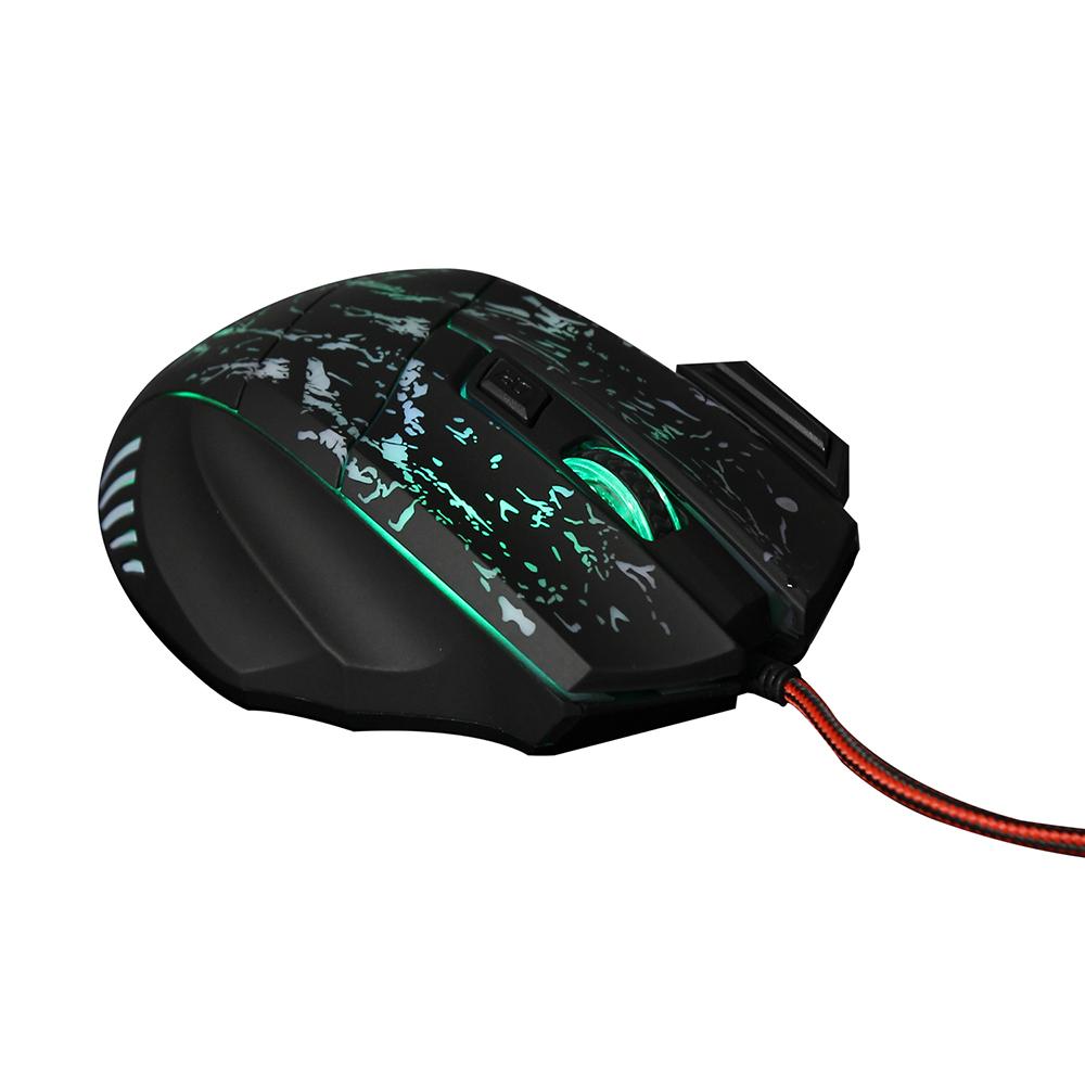 Bàn phím chơi game J60 Combo Chuột chống bóng mờ có thể điều chỉnh DPI Đèn nền đầy màu sắc cho máy tính để bàn/xách tay