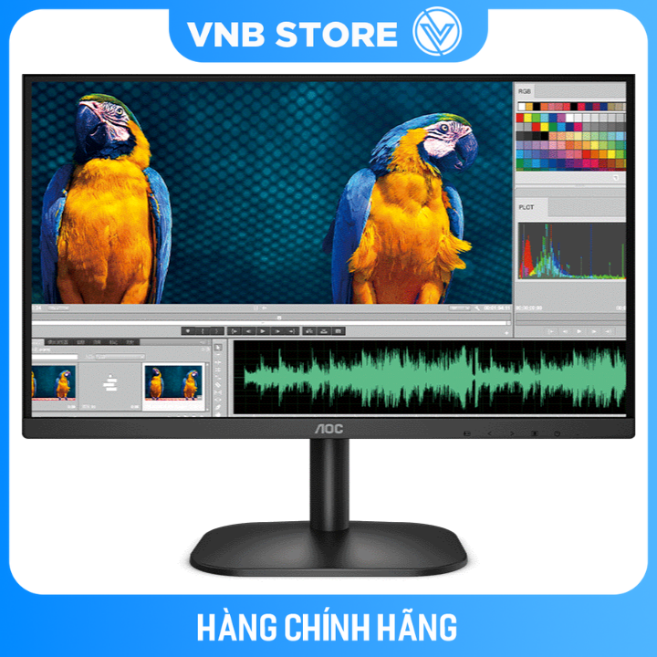 Màn hình máy tính AOC 24B2XHM (23.8inch/FHD/VA/75Hz/6ms)) - Hàng Chính Hãng