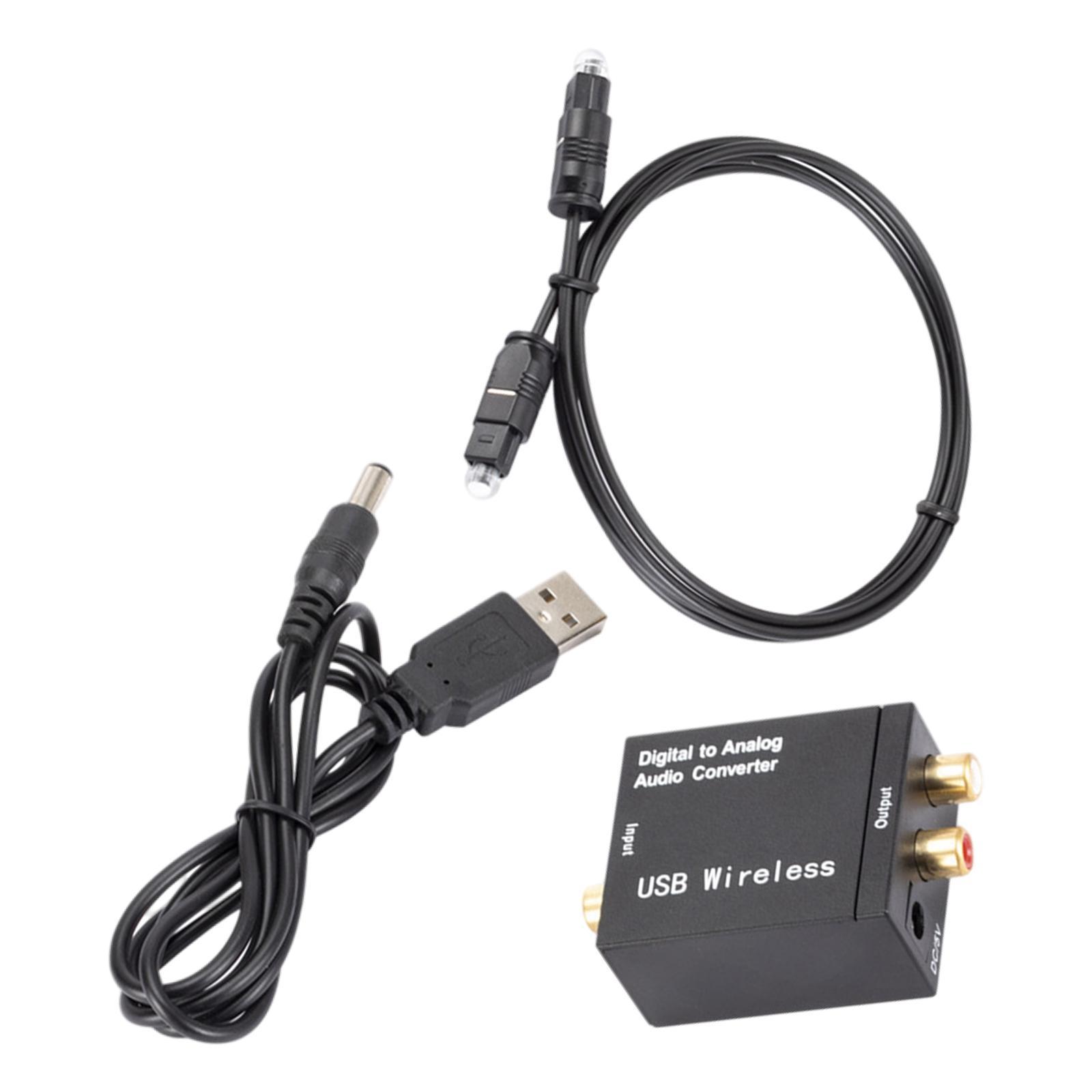 Digital to Analog Audio Converter Optical Coax Coaxial  to Analog