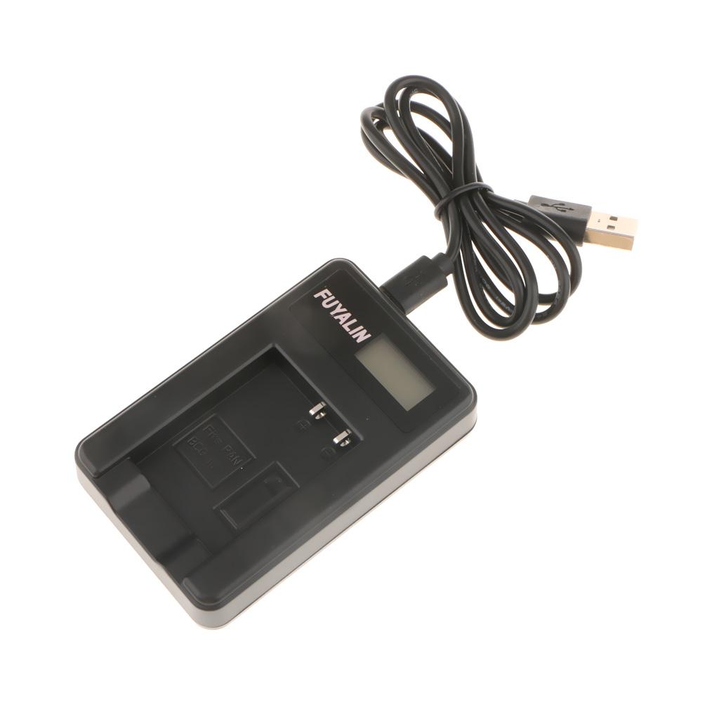 USB Camera Battery Fast Charger With LCD Screen Display For Panasonic DMW-BCG10 DMW-BCG10E DMC-ZR1 DMC-ZR3