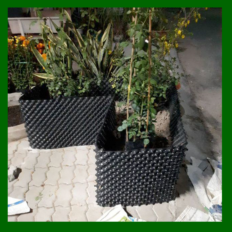 25 MÉT Bầu ươm cây V6 CAO 40CM dày 6mm, cắt theo mét dài khách đặt, tặng ốc vít-77901