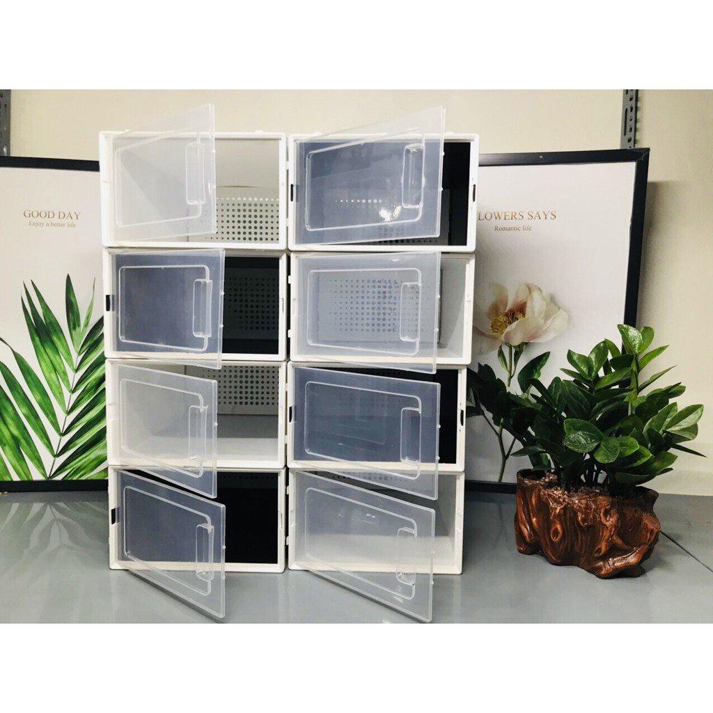 Hộp Giày Xịn Cửa Nam Châm Lắp Ráp Tiện Lợi - Hộp Đựng Giày Toàn Thân Nhựa Cứng Cao Cấp