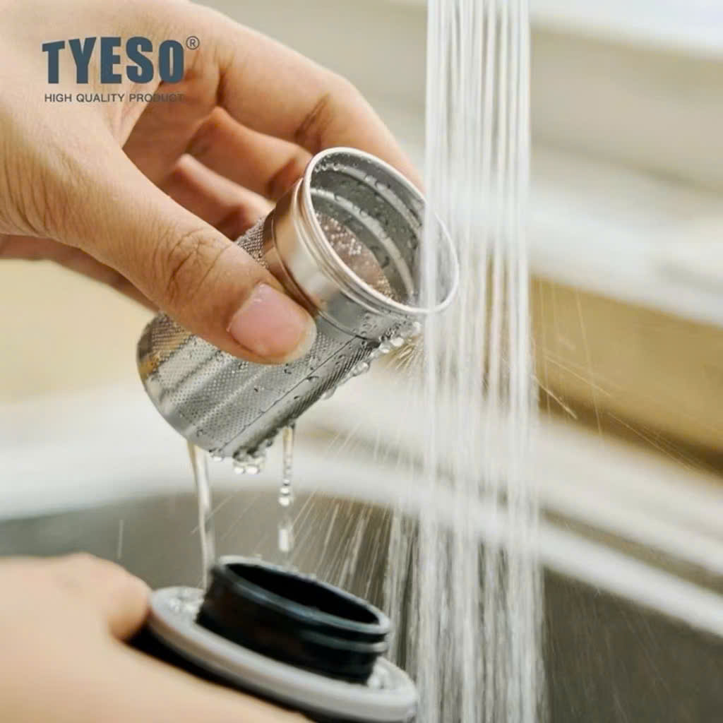 Bình trà giữ nhiệt TYESO TS-8876 750ml có lọc trà , Hàng chính hãng