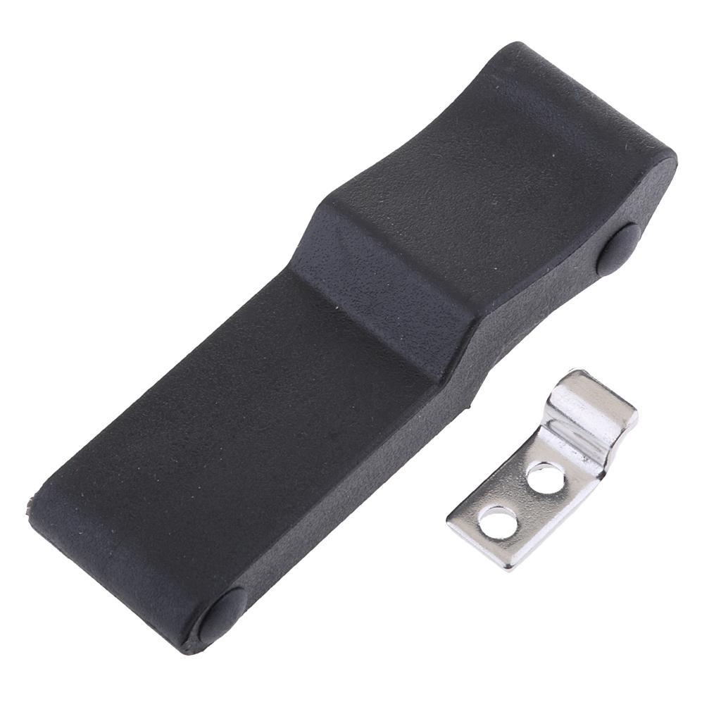 2 Pieces 4'' Flexible Draw Latch Soft Black Rubber Replace Southco C7-10