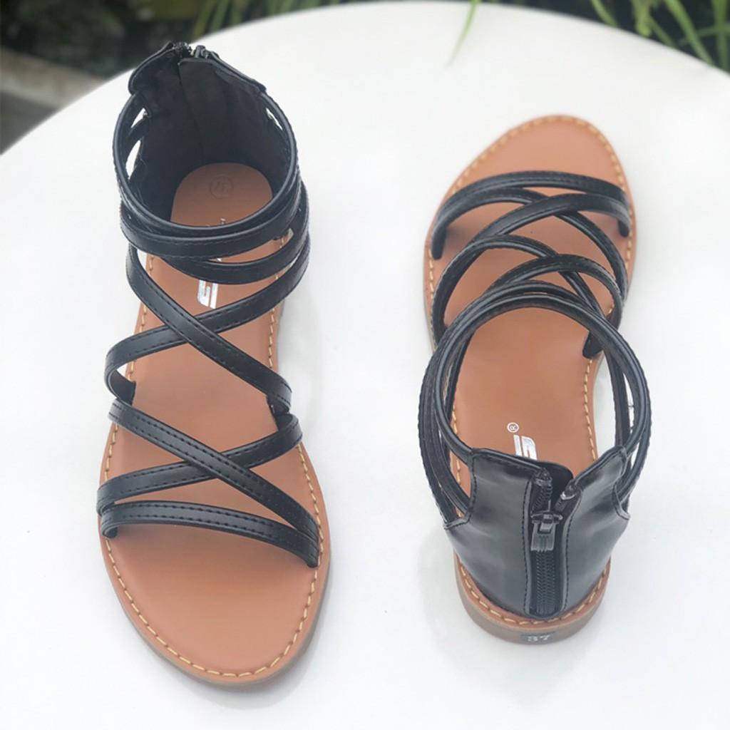 Sandal nữ kéo khóa hot trend 2020 trẻ trung năng động 21430