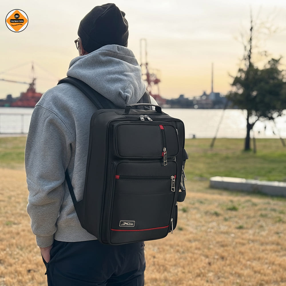 Cặp Học Sinh Cấp 2, Cấp 3 Cao Cấp Xbags Pride – Cặp Đa Năng Có Quai Balo Giấu Gọn, Ngăn Laptop Chống Sốc, Thiết Kế Hiện Đại Sang Trọng XB 4102