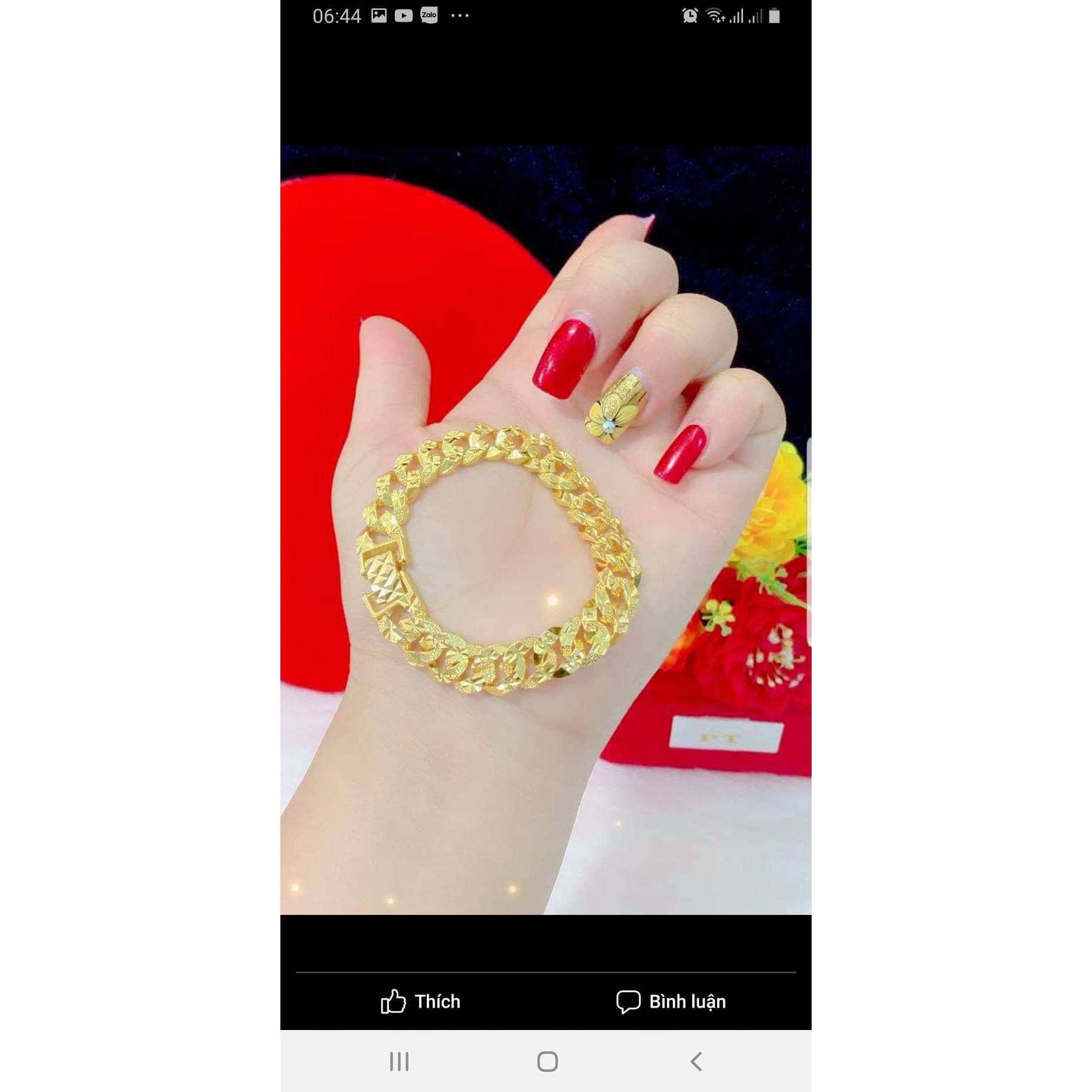 Lắc tay nữ kiểu lặc mạ 24k cao cấp H321