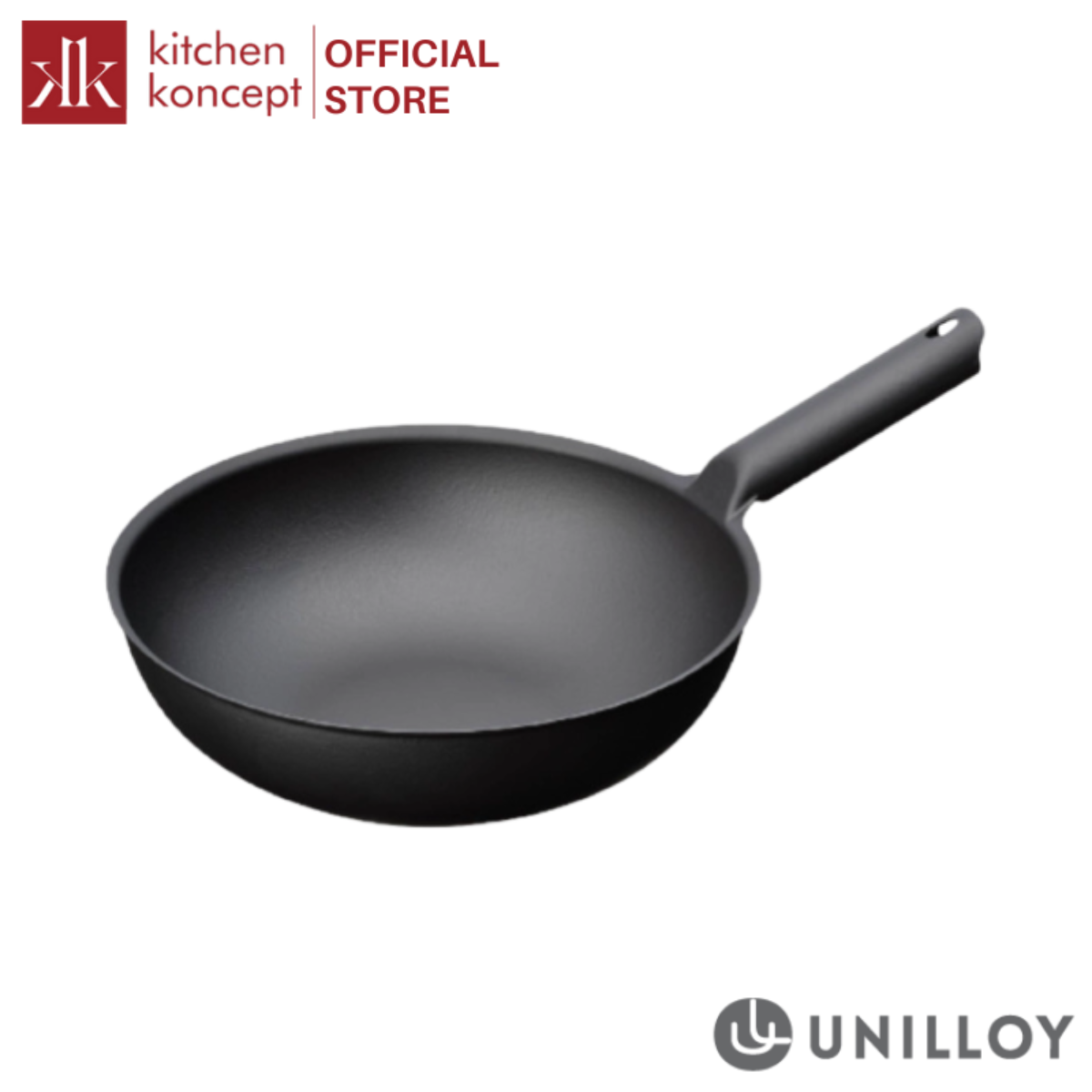 Unilloy - Chảo wok màu đen - 31cm