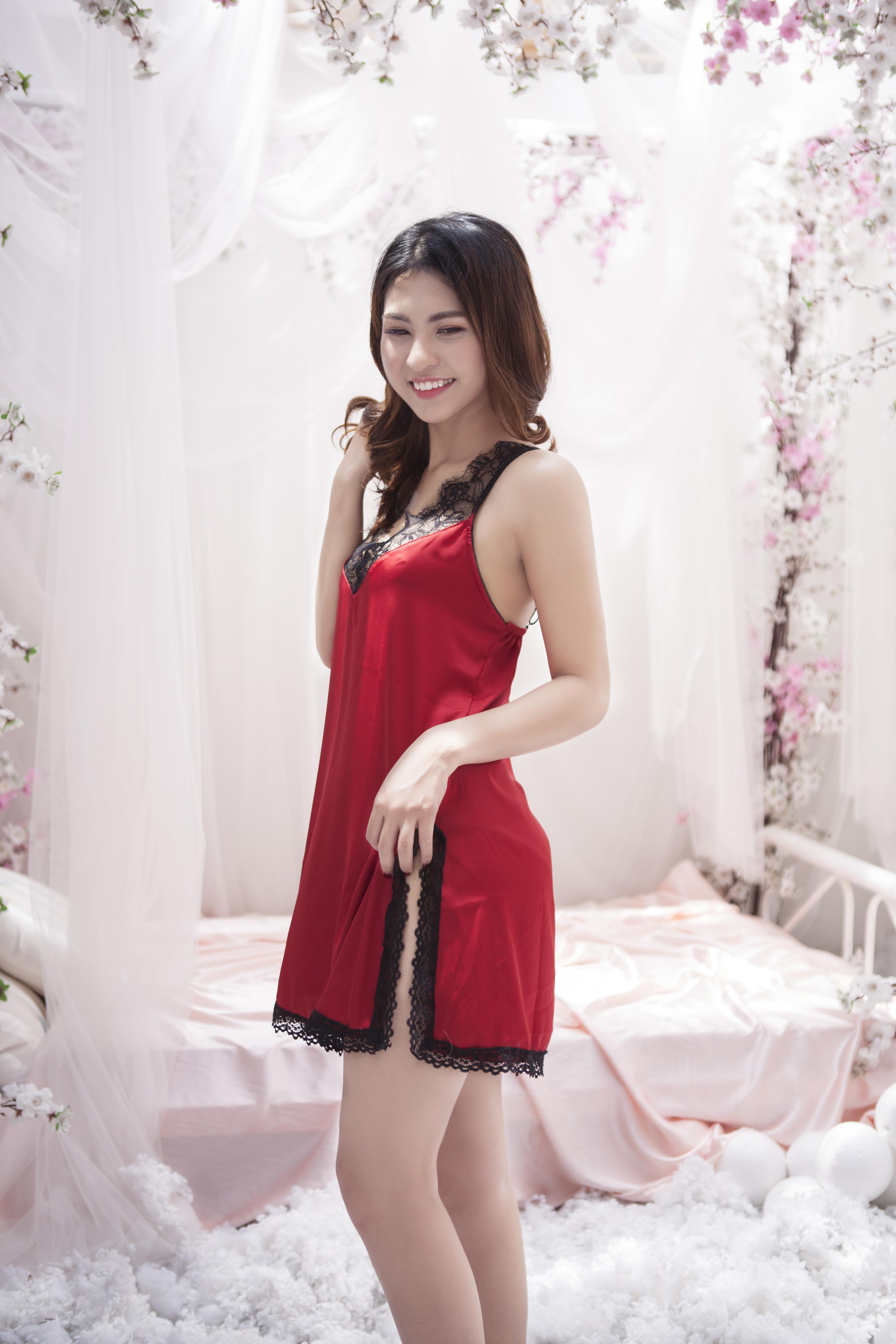 Váy ngủ, váy ngủ lụa cao cấp, váy ngủ sexy