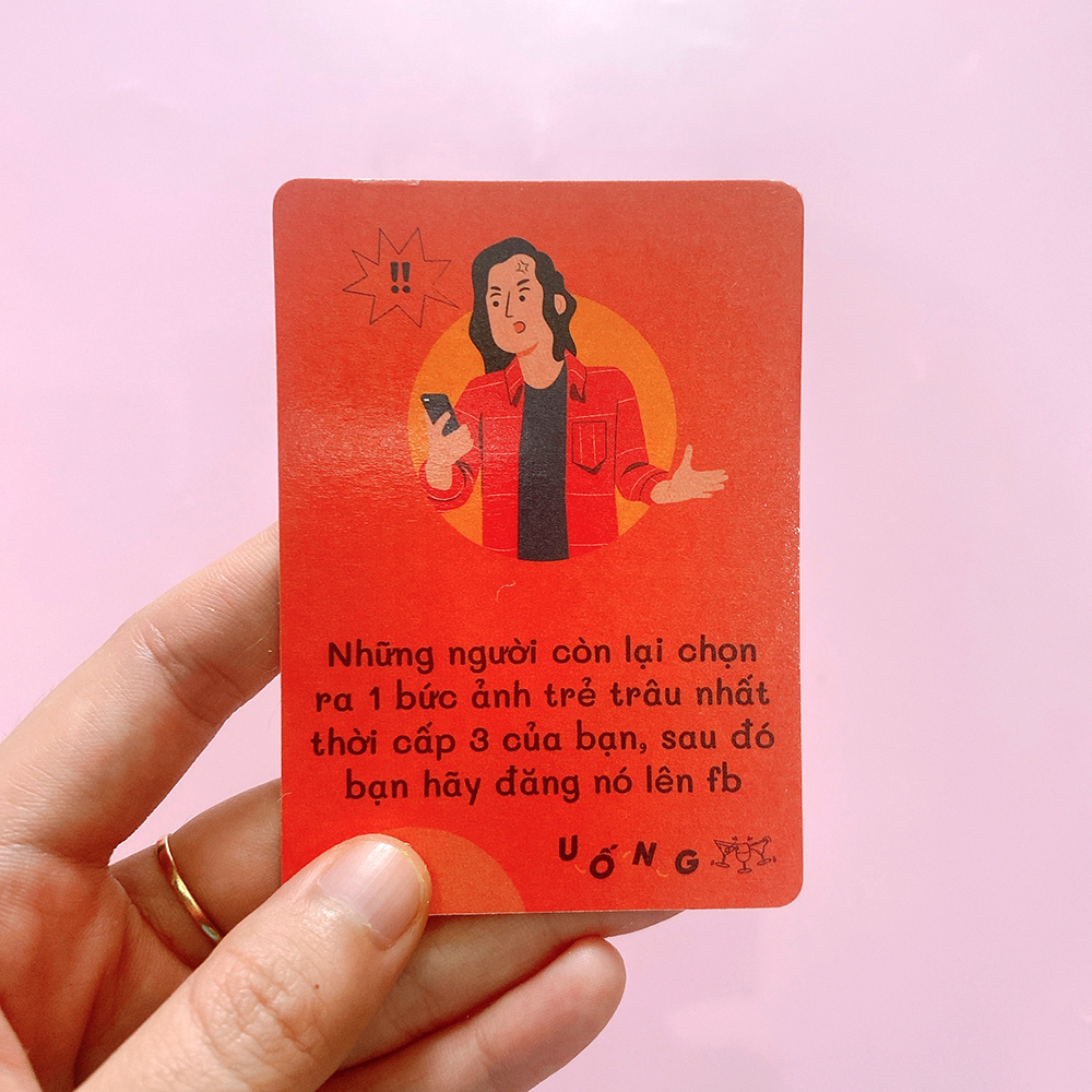 Bộ Bài Drinking Game Uống Đê Bản Học Đường Bài Huệ Nốc Out Cho Nhóm Bạn Giải Trí Trong Bữa Tiệc