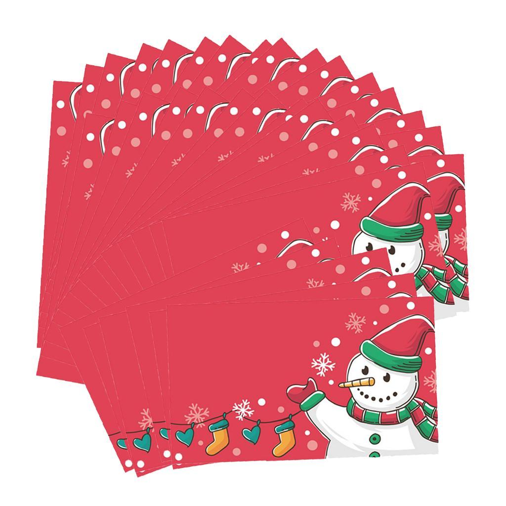50 Pieces Snowman Cards With Beautiful Appearance, Exquisite Craftsmanship