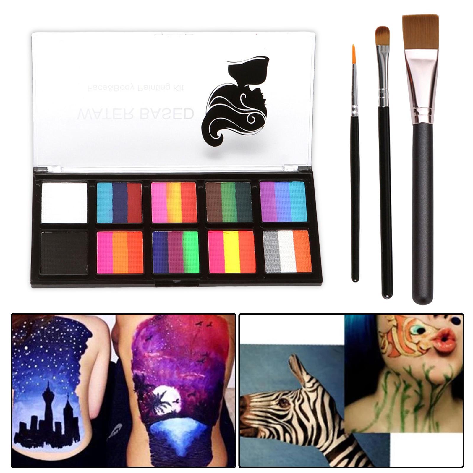 Body Paint Makeup Kit for Costume Halloween Kids Adults