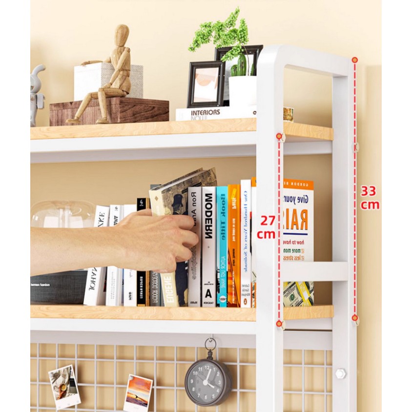 Kệ Sách Đặt Bàn làm việc máy tính Computer Shelf (98x75x20cm)