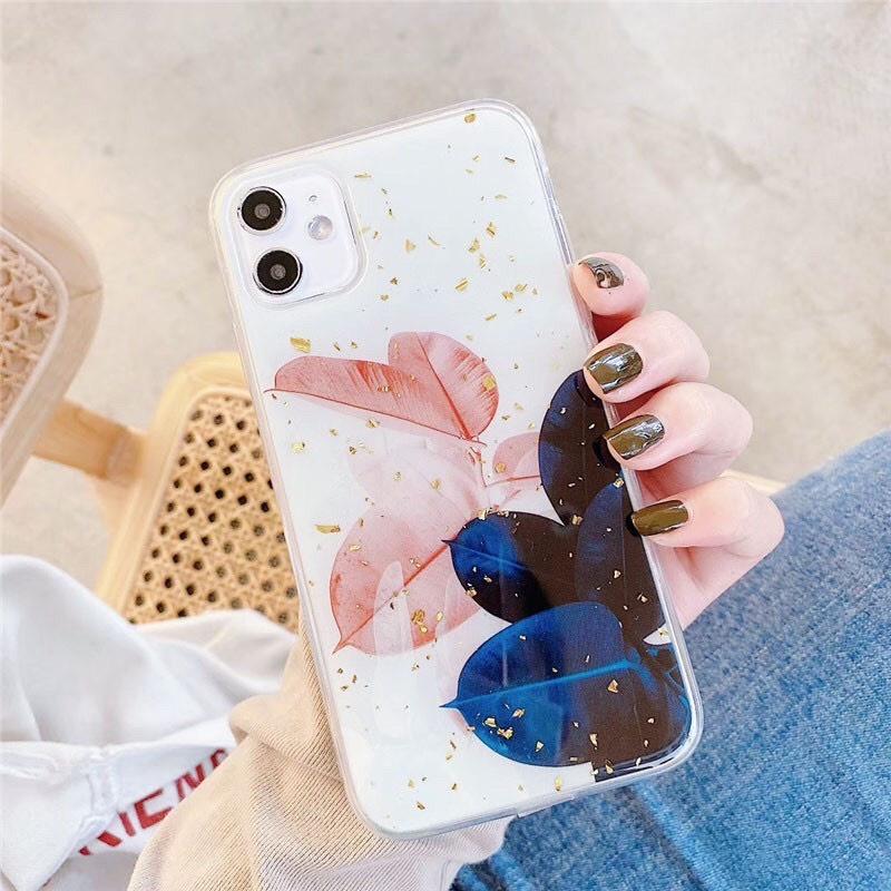 Ốp Hoa Hồng Kim Tuyến Kèm Ring Dành Cho ip 6p/7plus/8plus/x/xs/xs max