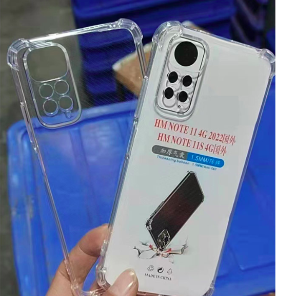 Ốp lưng dành cho Xiaomi Redmi Note 11 4g, Note 11s dẻo trong chống sốc bảo vệ camera