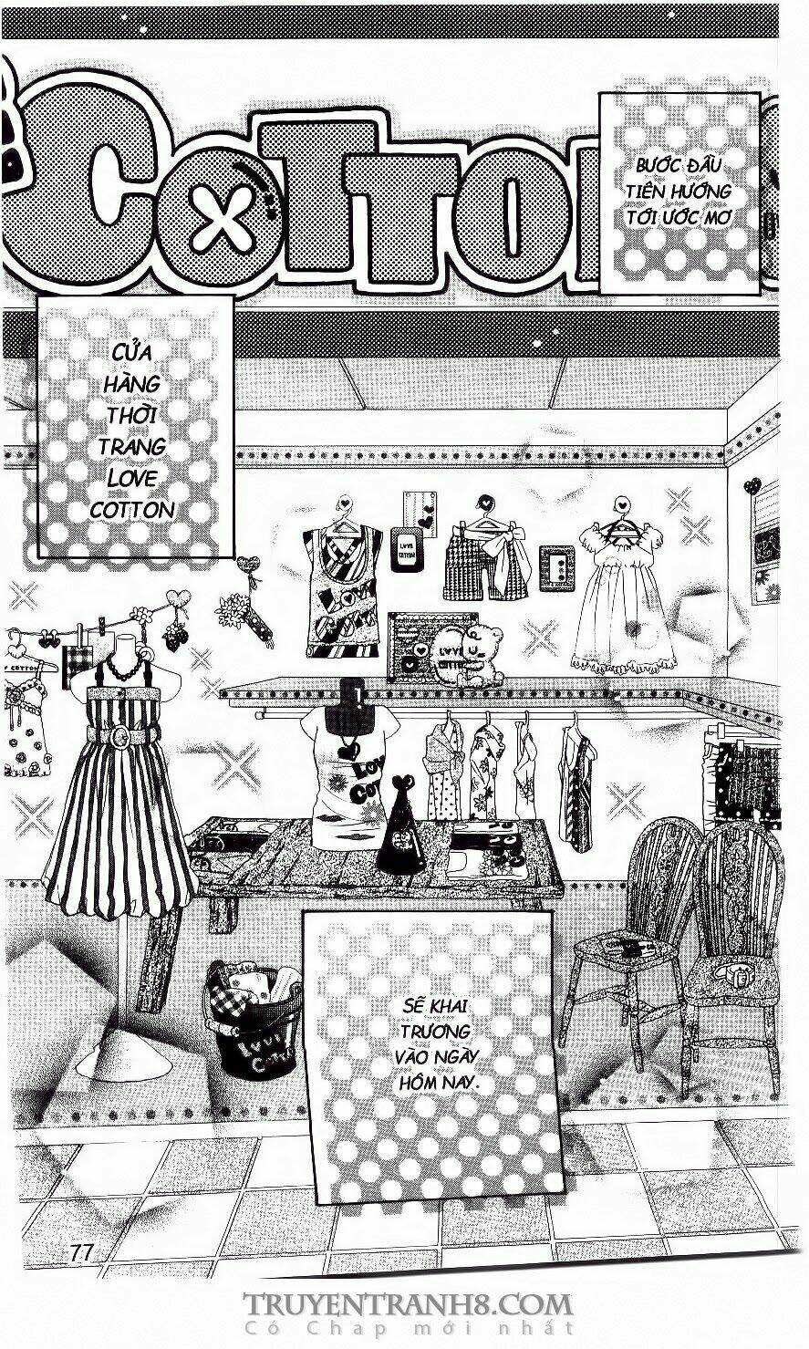 tiệm thời trang, love cotton chapter 3 19