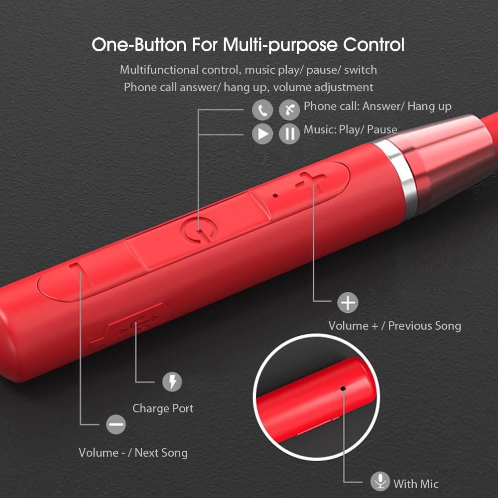 Tai Nghe Thể Thao Lenovo He05 Bluetooth 5.0 Đeo Cổ Có Nam Châm Chống Nước-Hàng chính hãng