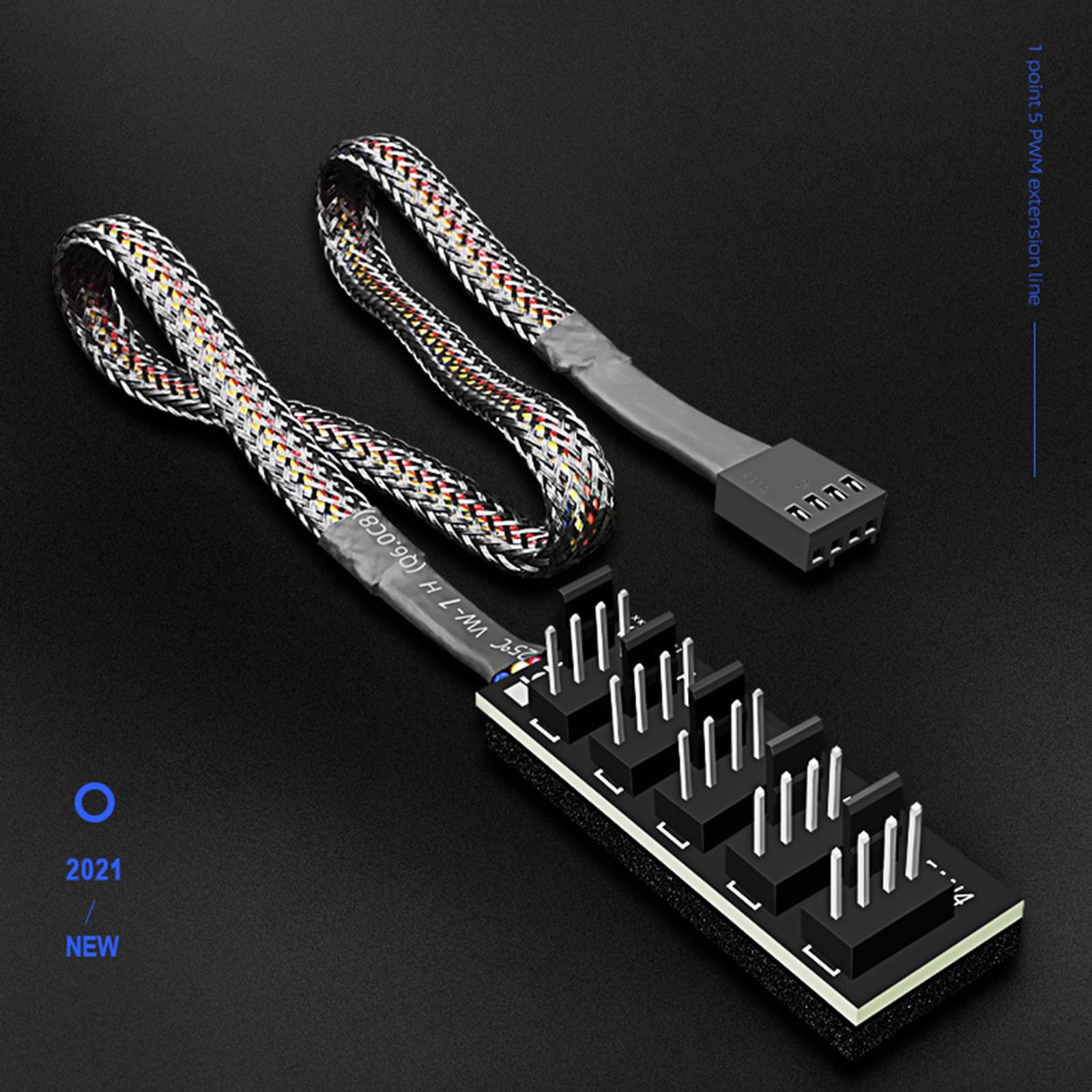 PC Fan Splitter Internal Fans & Cooling 1PC 5V Fan Splitter Splitter Adapter
