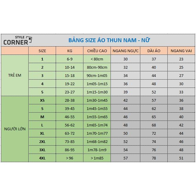 Áo thun Summer Cotton 4 chiều Siêu mát Style Corner 113
