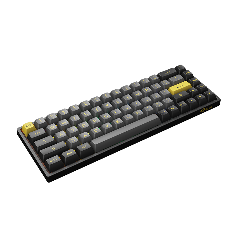 Bàn phím cơ AKKO 3068B Black &amp; Gold (Multi-modes/Hotswap/Foam tiêu âm/RGB/Akko CS Switch) - Hàng chính hãng