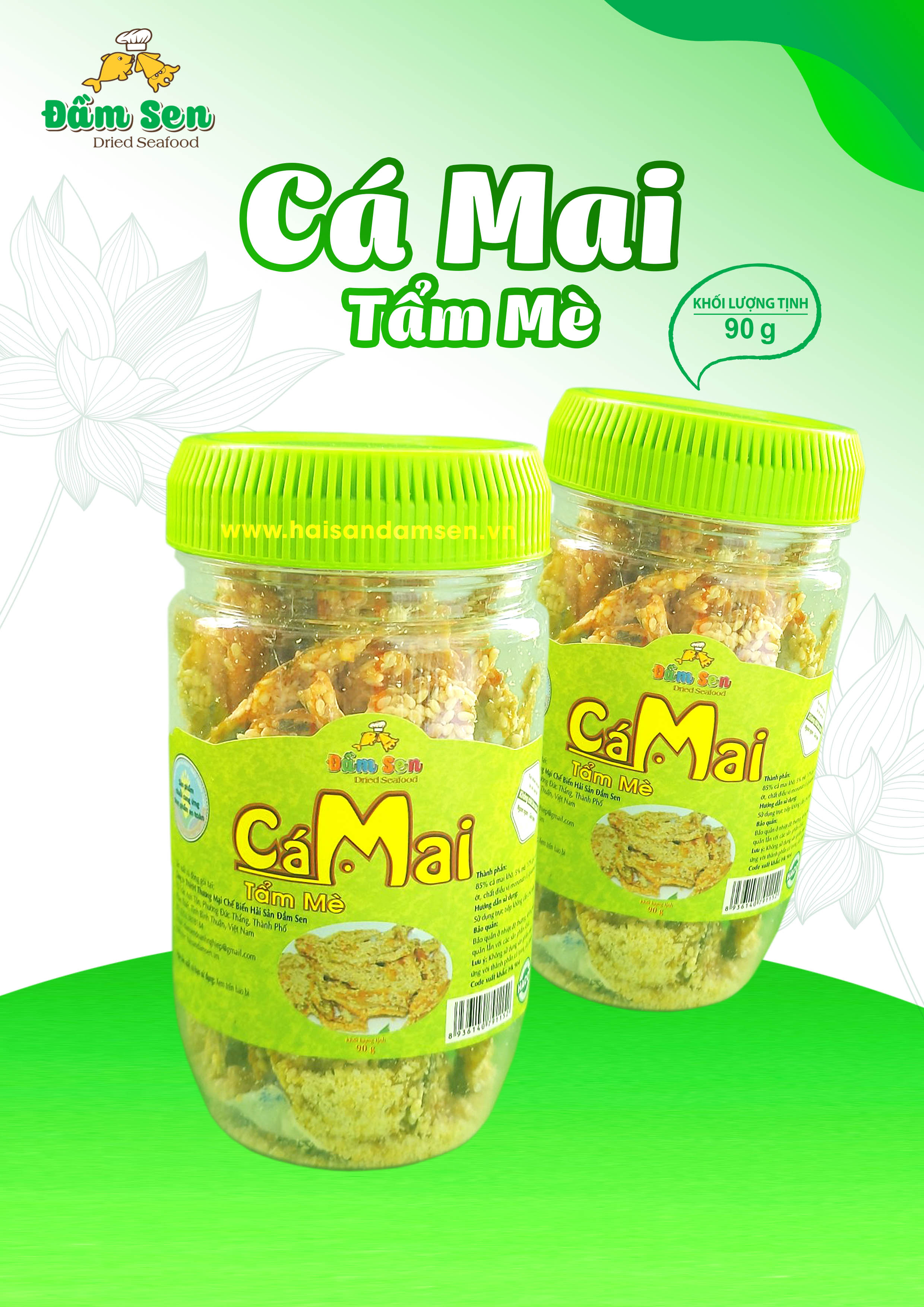 Cá Mai Tẩm Mè Đầm Sen - 150G - Ocop 4 Sao