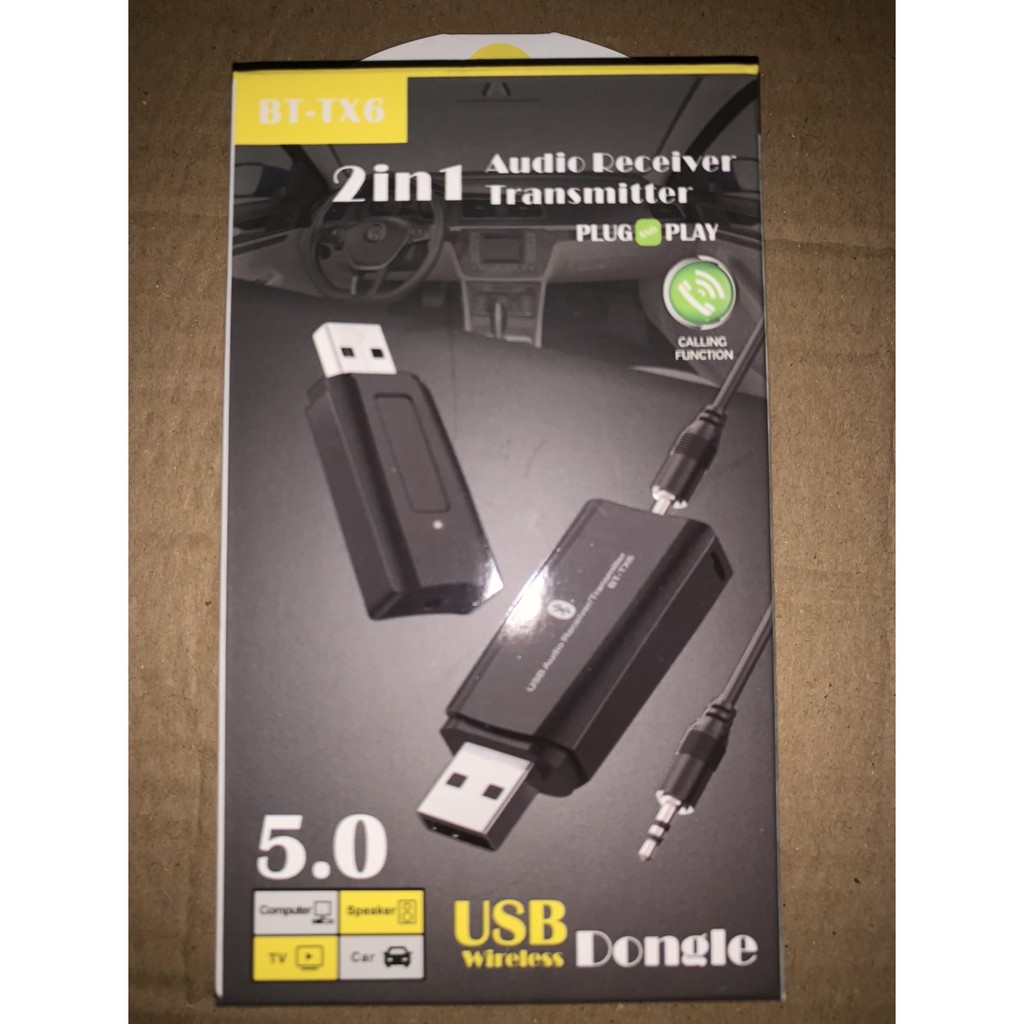 USB Bluetooth 5.0(2in1) BT-TX6,THIẾT BỊ THU &amp; PHÁT BLUETOOTH,BLUETOOTH 5.0-HÀNG CHÍNH HÃNG