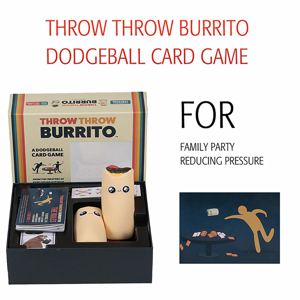 Throw Throw Burrito Dodgeball Bộ trò chơi Board Game thẻ ném bóng độc đáo vui nhộn