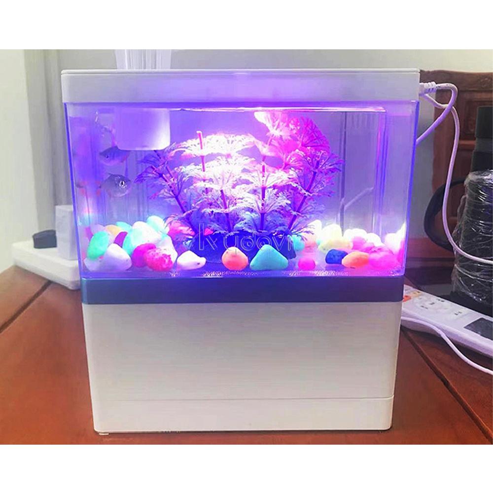 Bể Cá Mini FISH TANK Để Bàn Làm Việc Đa Chức Năng Hồ Thủy Sinh M9