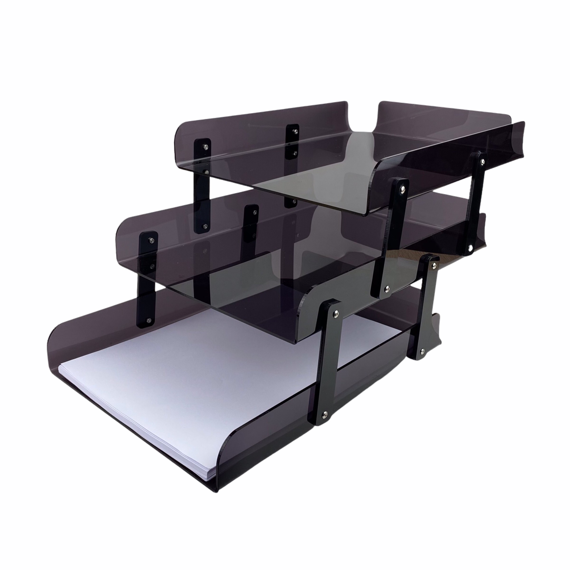 Kệ 3 tầng mica Enter D03 A4 xếp  24cm x 34cm x 22.5cm