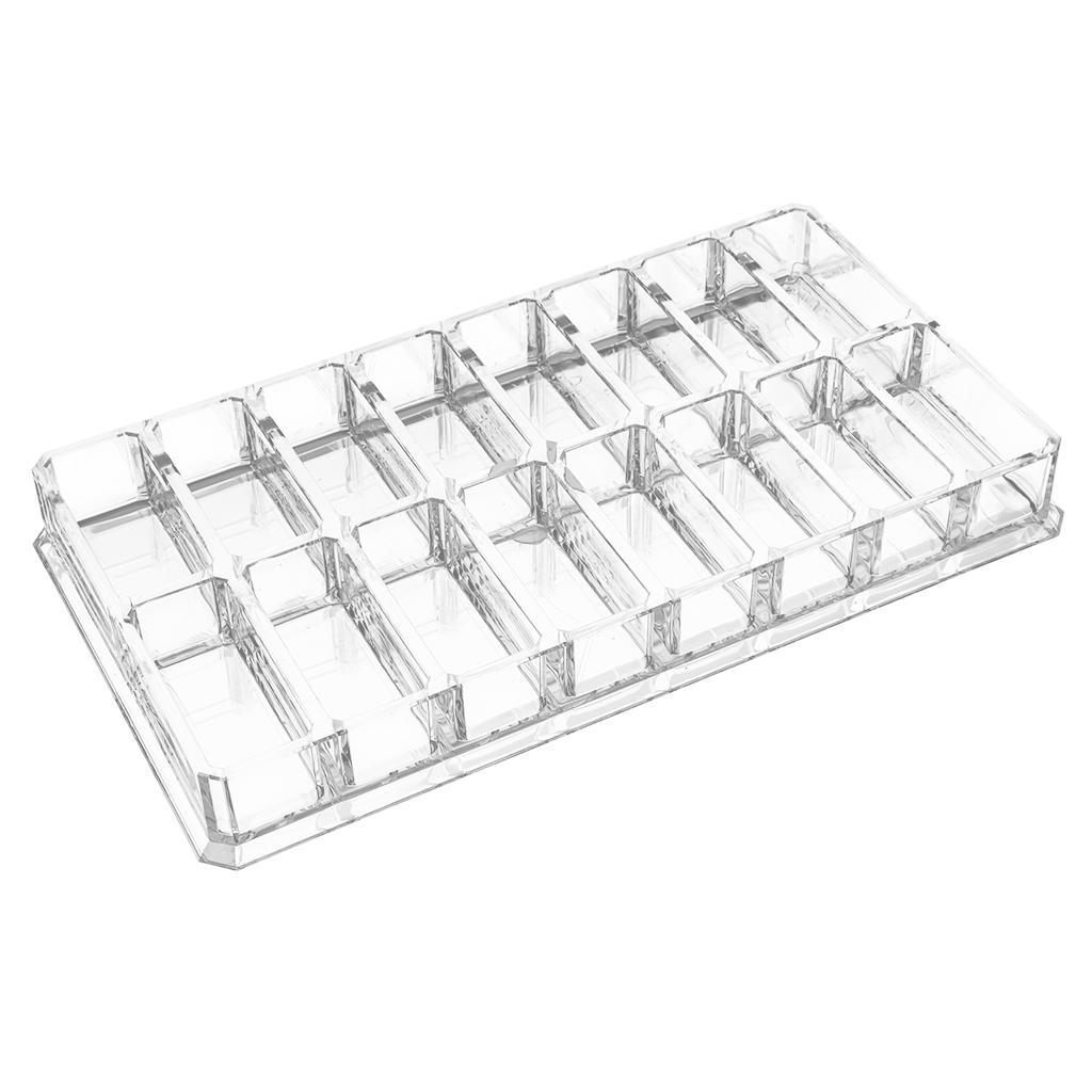 2pcs Makeup Organizer Compact Powder Display Holder Acrylic Storage Case