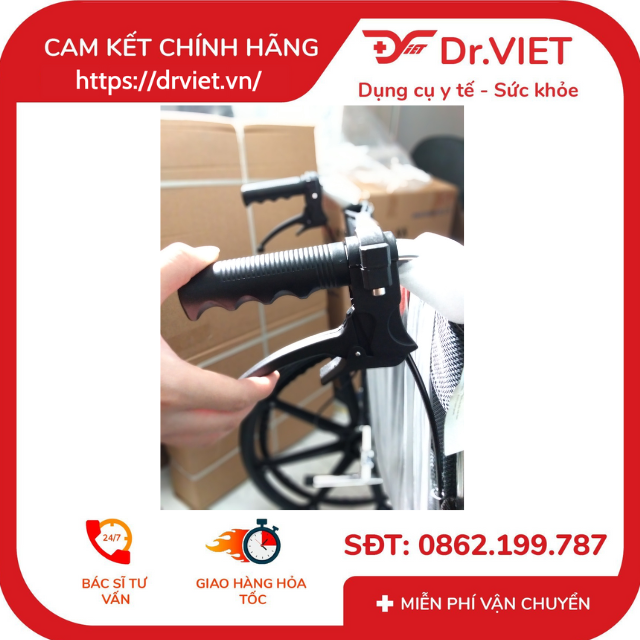 Xe lăn khung nhôm Lucass X-91L NEW Hỗ trợ người già đi lại khó, người di chuyển kém mặt nệm lưới, túi đựng đồ rộng rãi, gấp gọn tiện lợi,bánh mâm có thắng