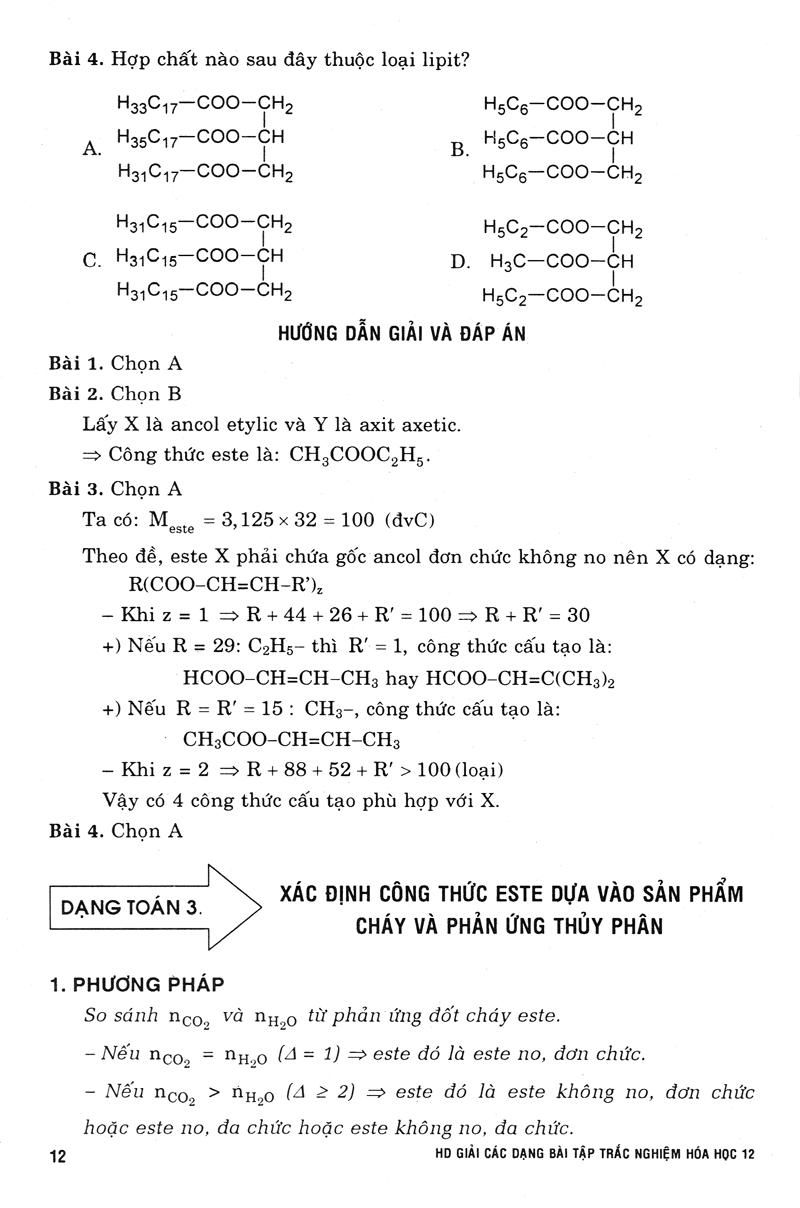 Sách Hướng Dẫn Giải Các Dạng Bài Tập Trắc Nghiệm Hoá Học 12