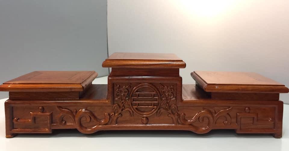 Đế kê bát nhang,Tam cấp gỗ hương KH18476