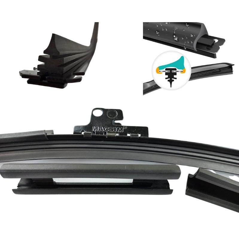 Combo cần gạt nước mưa ô tô Nano Silicon Macsim cho xe mercedes benz A-Class Series A180/A200 2013-2015