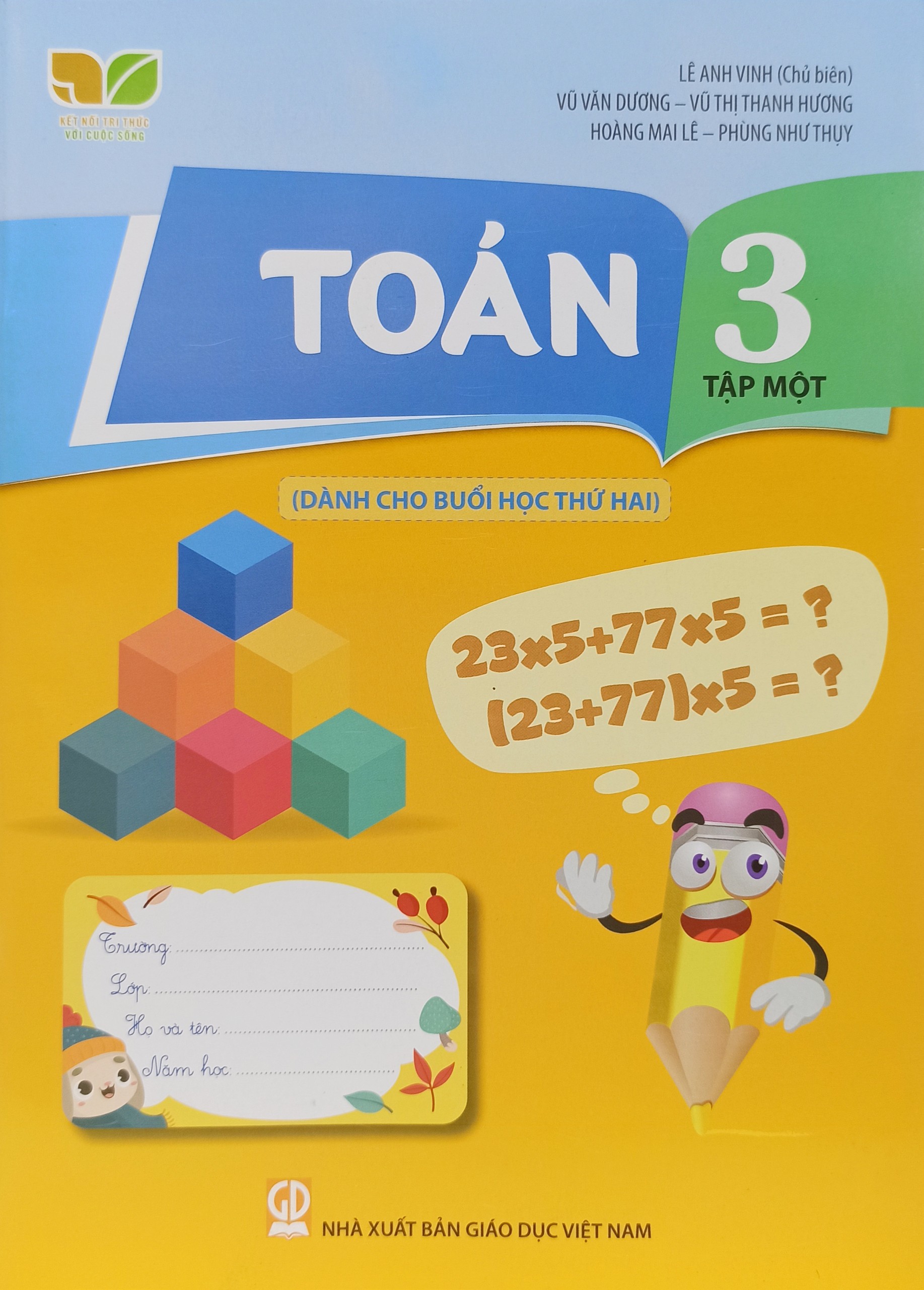 Combo Toán lớp 3 tập 1+2 dành cho buổi học thứ hai