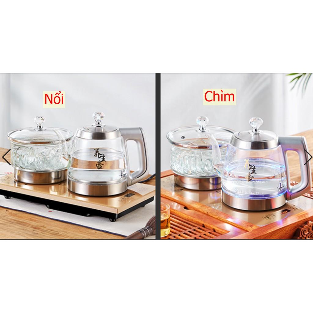 Bộ Đun Nước Điện Tự Động Pha Trà Ấm Siêu Tốc Có Led