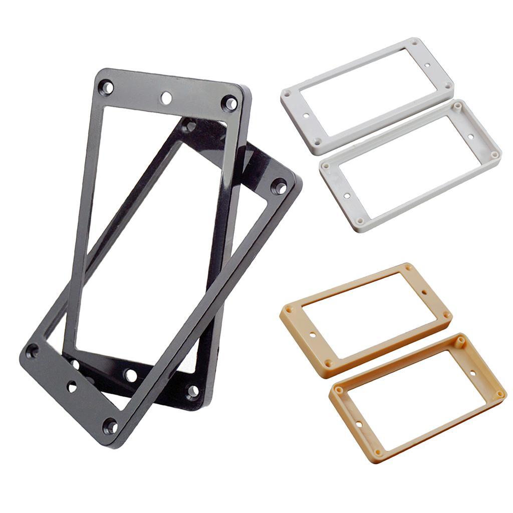 2pcs White Humbucker Pickup Mounting Rings for Neck&Bridge Pickups
