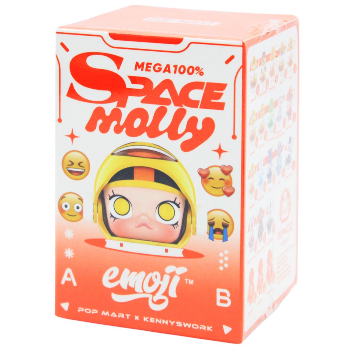Đồ Chơi Mô Hình Pop Mart Mega Space Molly 100% x Emoji Series 4 (Mẫu Sản Phẩm Bên Trong Là Ngẫu Nhiên)